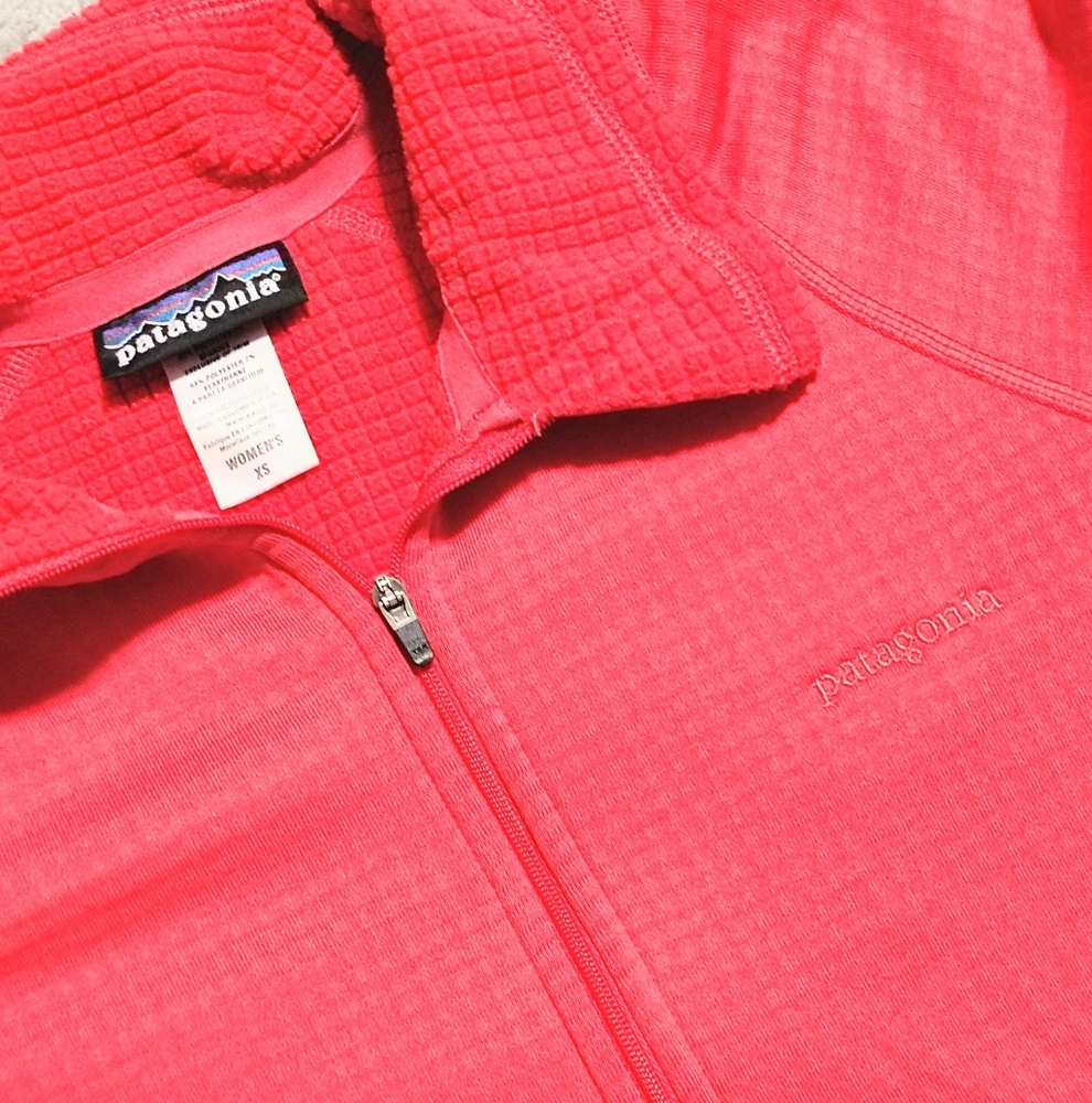 Patagonia R-1 Vibrant Pink Half-Zip Fleece Women's XS Athleisure Outdoor - Picture 7 of 7